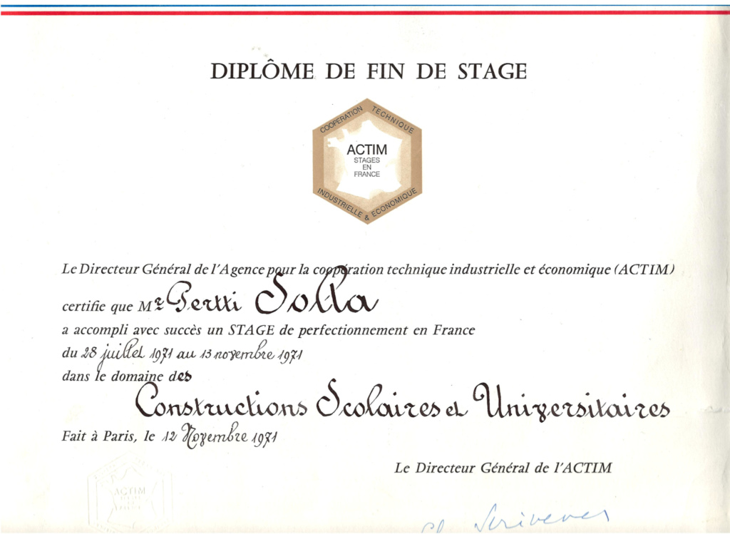 Ranskankielinen todistus.