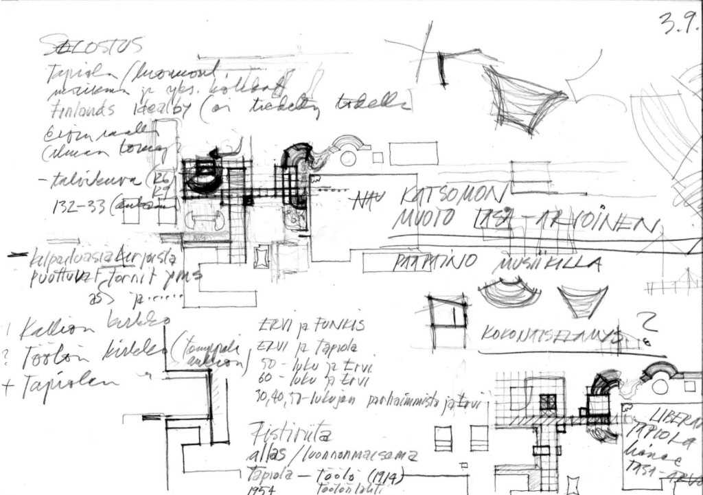 Luonnospiirroksessa pohditaan ratkaisun perusteita.