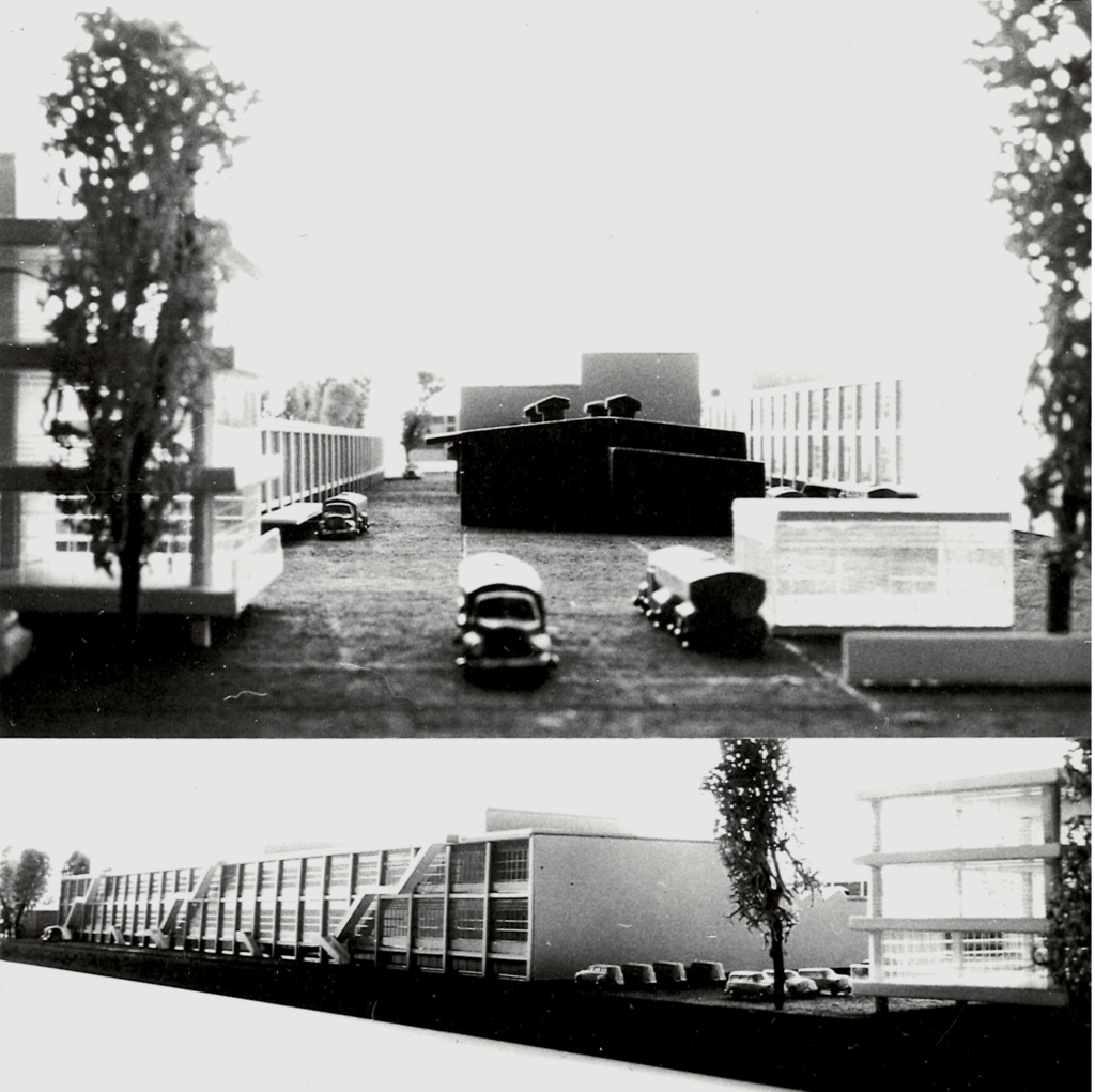 Pienoismalli tehtaasta.