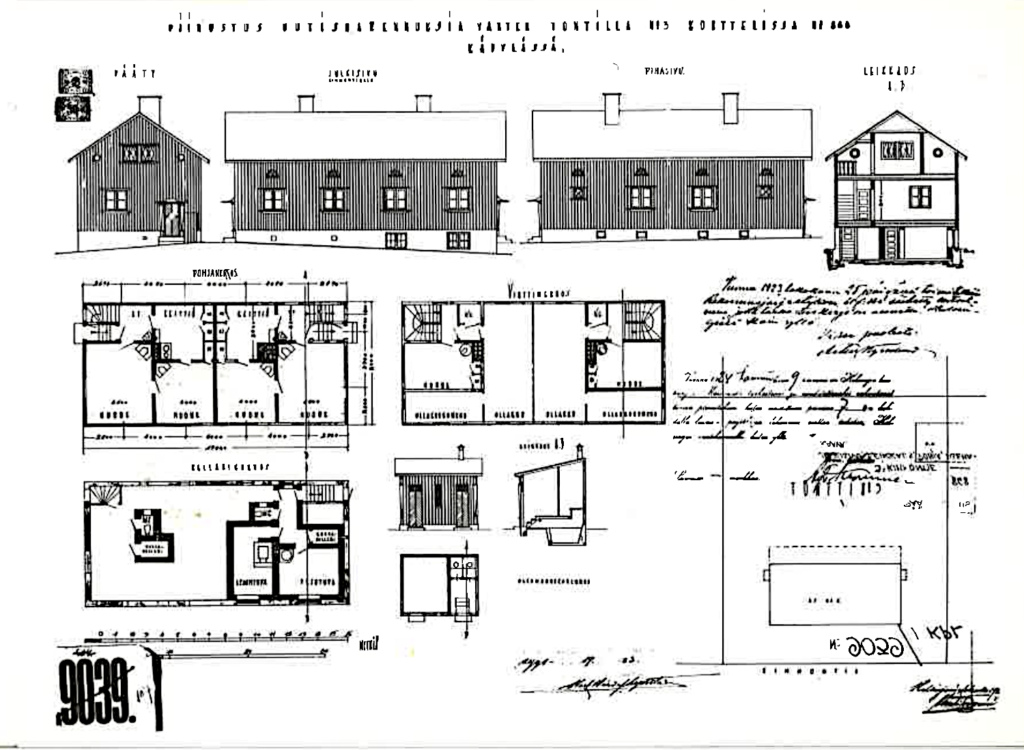 Paritalon piirustukset.
