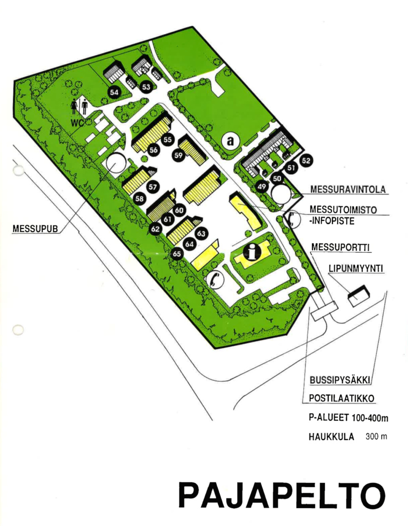 Infopiirros messualueen osasta.