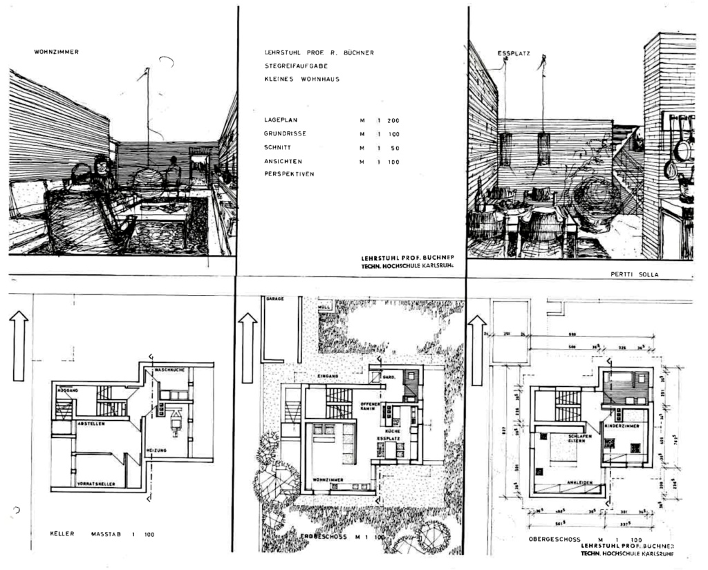 Pientalon pohjapiirros ym.