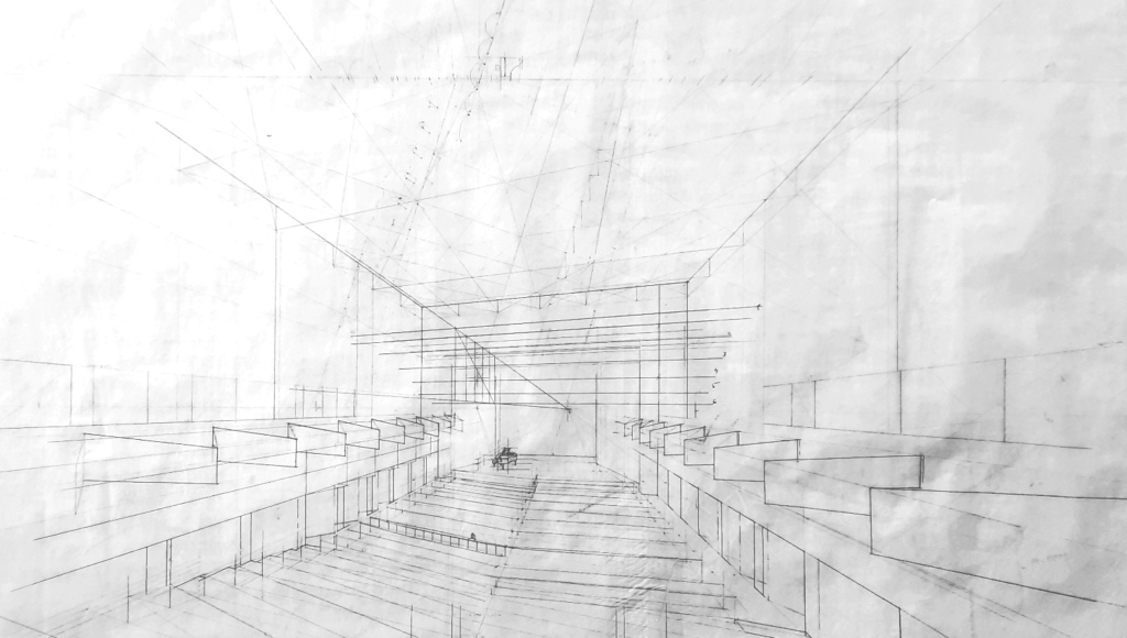 Pääsalin luonnostelua.